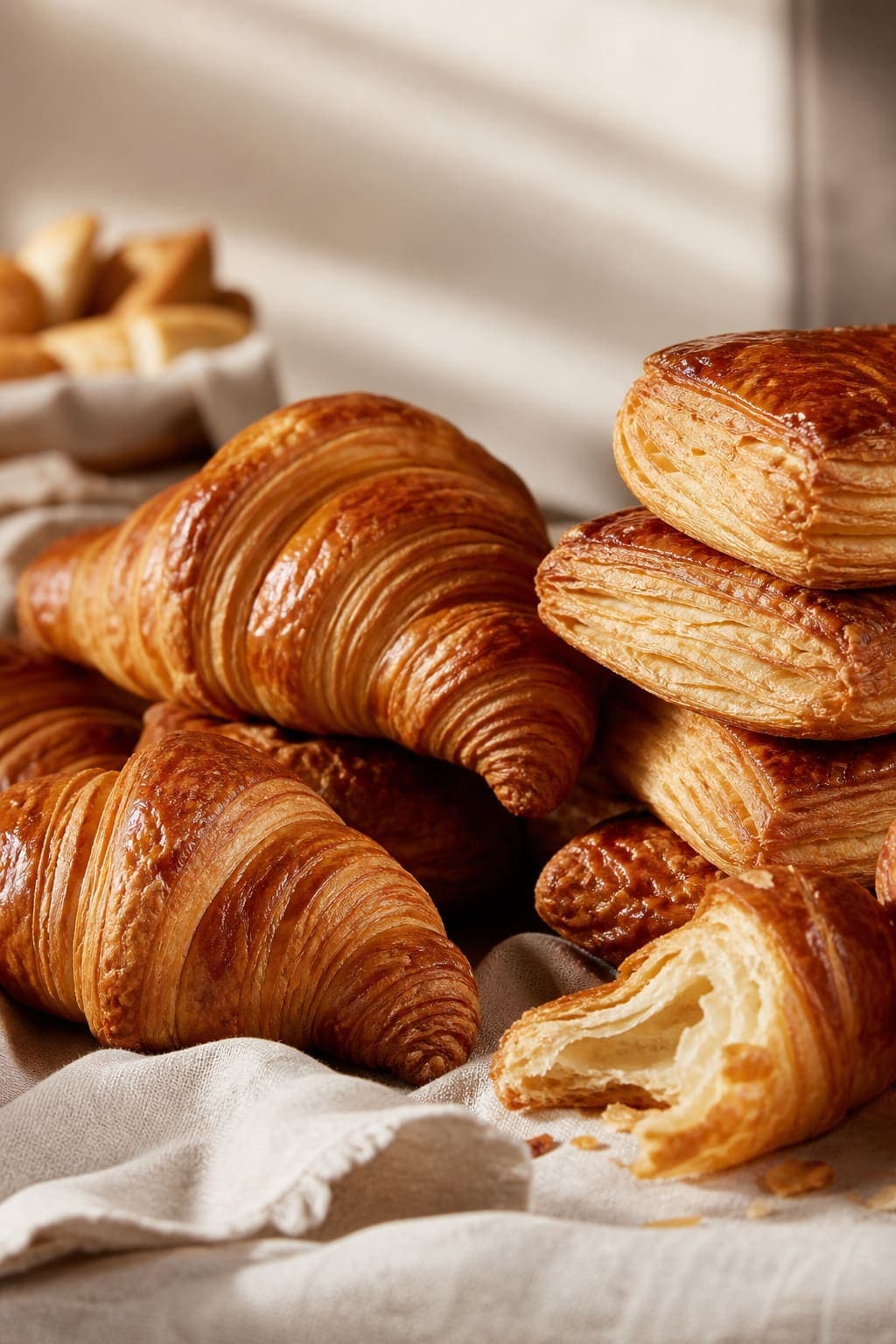 Fresh vegetable puff pastry
